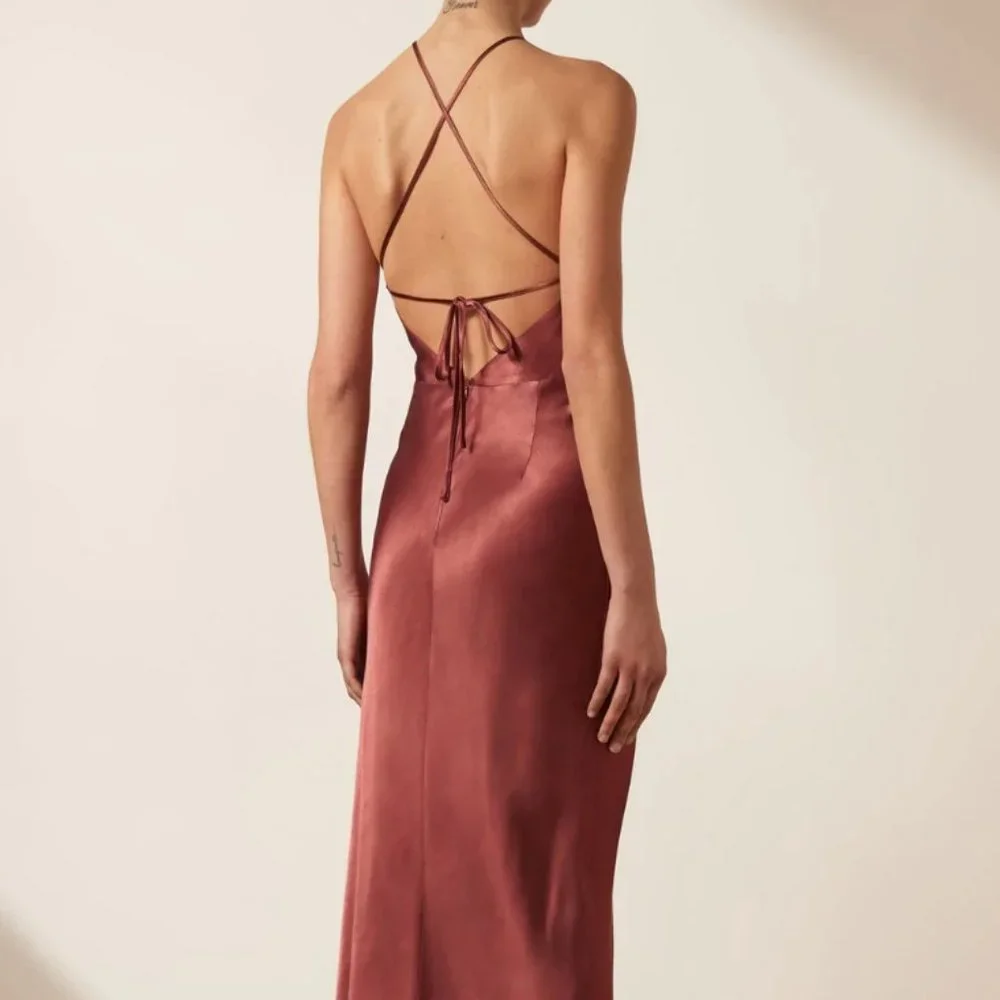 Shona Joy Thalia Gathered Square Neck Midi Dress - Picture 4 of 13